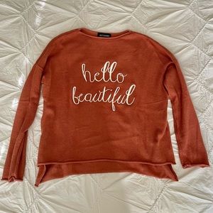 Kittenish Hello Beautiful Sweater